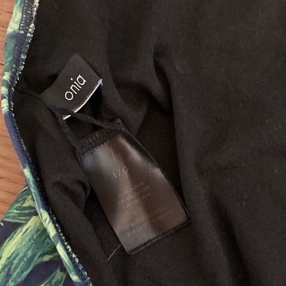 Onia Green Leaf Print One Piece Swimsuit - Picture 4 of 4